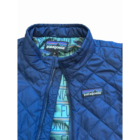 Patagonia Baby Nano Puff Jacket 3T Navy Blue Coat Long sleeve Zip REI Toddler